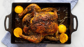 Ψητό Κοτόπουλο Με Βότανα, Λεμόνι & Βούτυρο