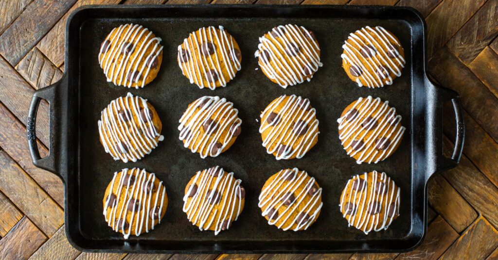 Pumpkin Dark Chocolate Chip Cookies
&ndash; Lodge Cast Iron