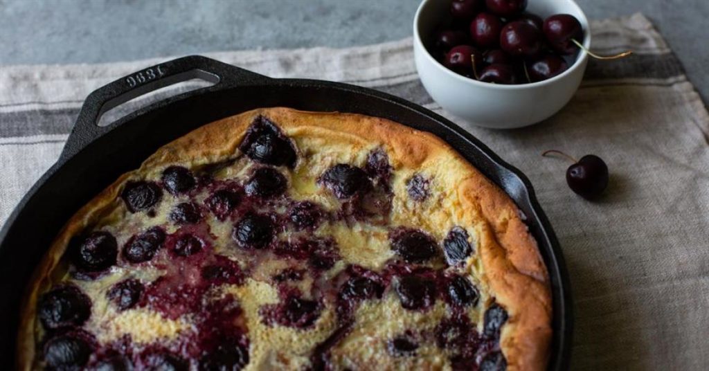 Cherry Clafoutis – Lodge Cast Iron