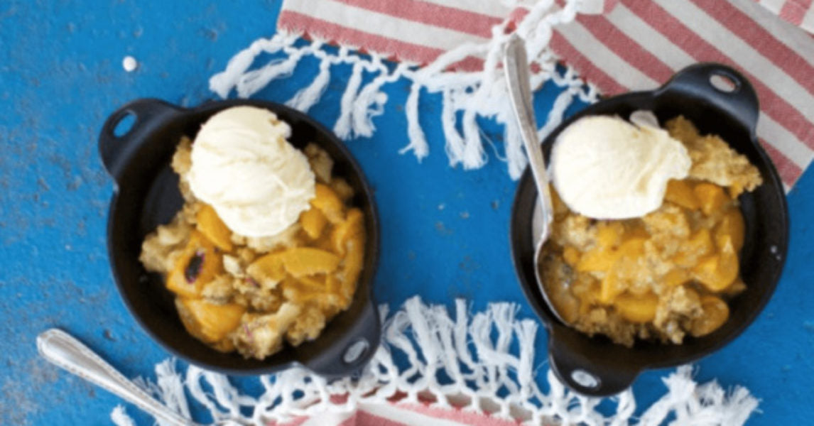 Lazy Peach Cobbler – Lodge Cast Iron