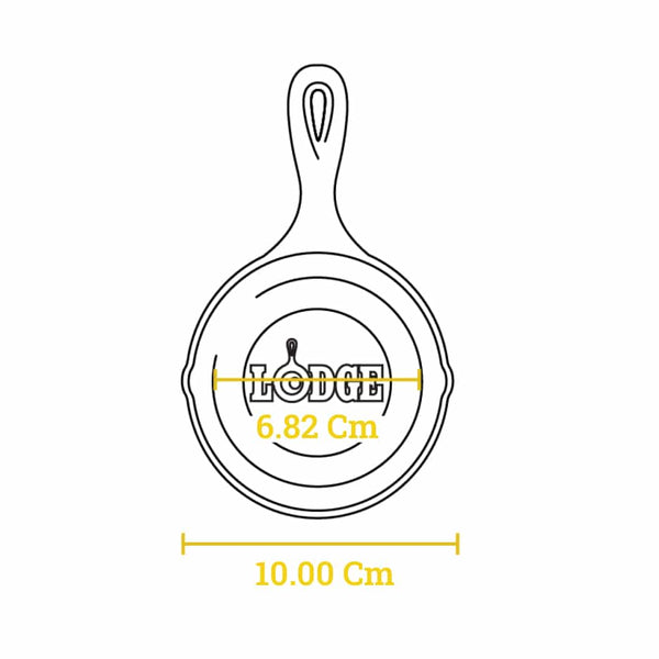 8.89 Cm Mini Cast Iron Skillet