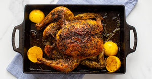 Ψητό Κοτόπουλο Με Βότανα, Λεμόνι & Βούτυρο