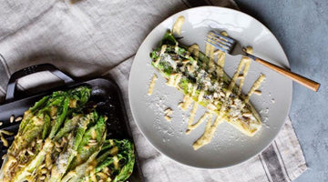 Grilled Romaine With Pine Nut Vinaigrette