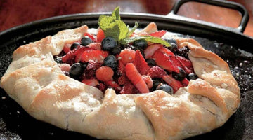 Rustic Berry Skillet Galette With Almonds