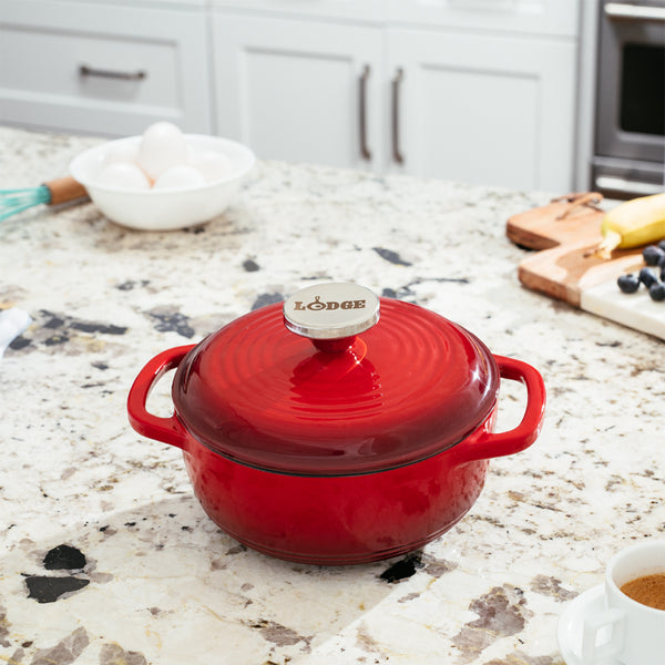 Lt Red Enameled Cast Iron Dutch Oven – Lodge Cast Iron