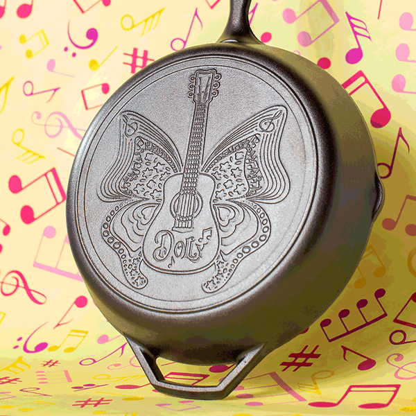 30.48 Cm Love is Like a Butterfly Dolly Parton Skillet