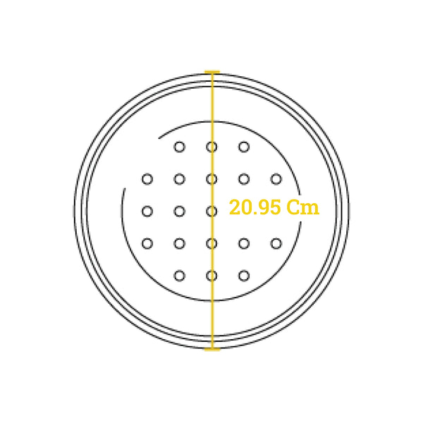 Tappo in ghisa 20,32 cm.