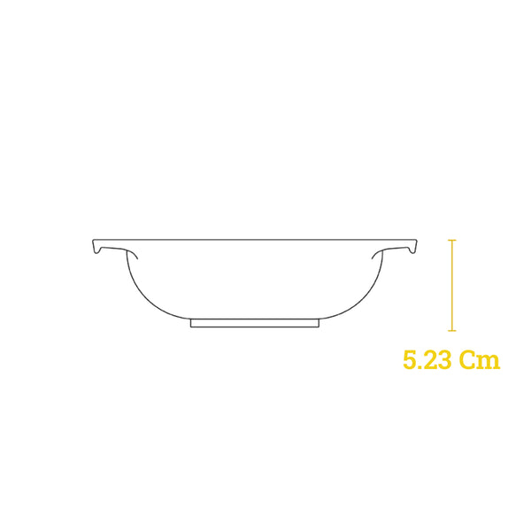 Mini wok in ghisa - 15,87 cm con 2 manici - L6MW