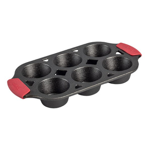 Cast Iron Muffin Pan with Silicone Grips