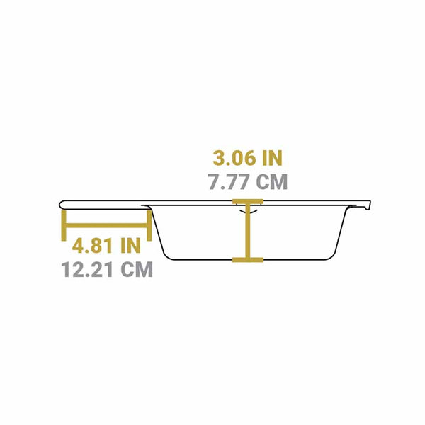 Μαντεμένιο Βαθύ τηγάνι 26 Cm | 3 Lt