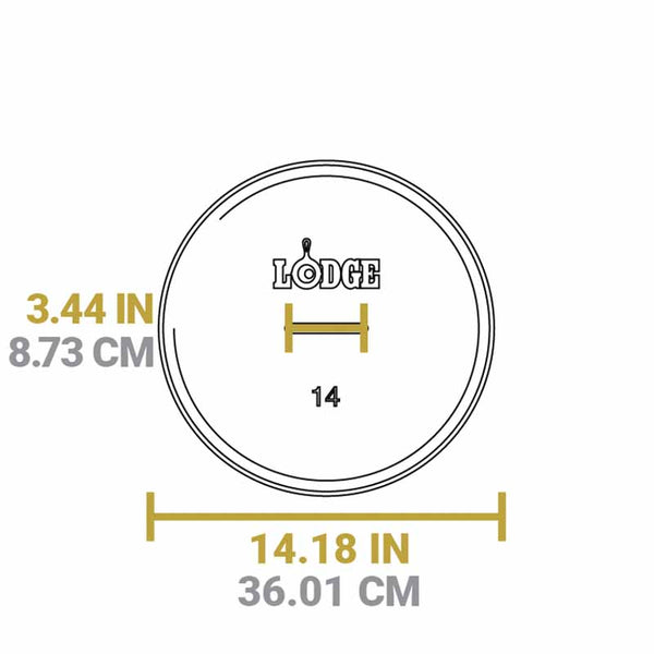 Βαθιά Μαντεμένια Γάστρα Camping 9.5Lt | 35.56cm