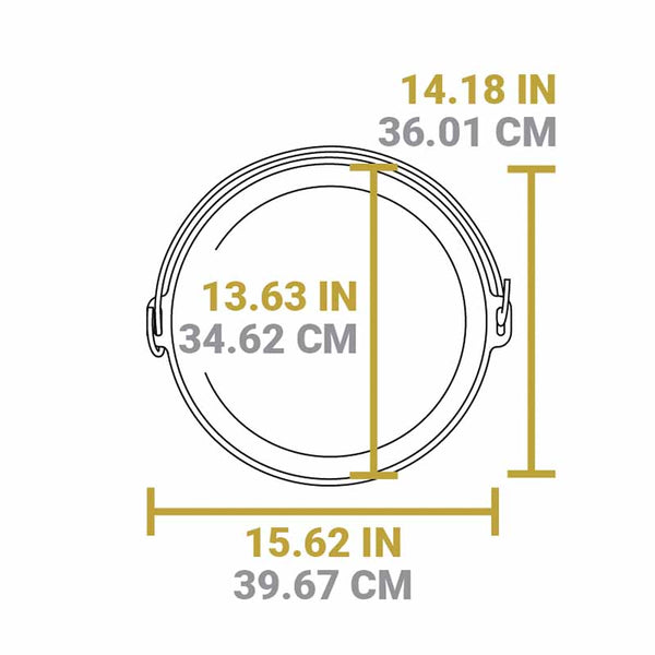 Βαθιά Μαντεμένια Γάστρα Camping 9.5Lt | 35.56cm