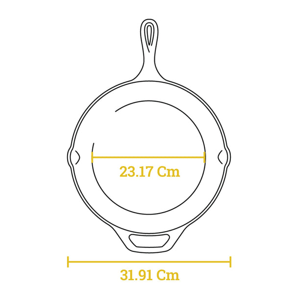 Snowflake Skillet - Μαντεμένιο Τηγάνι 30.48 Cm