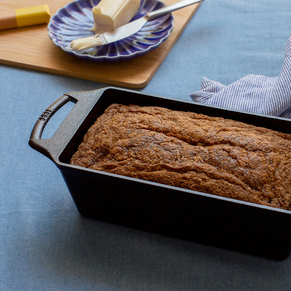 21.5 x 11.4 Cm Seasoned Cast Iron Loaf Pan