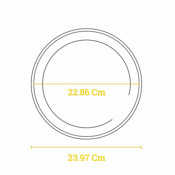 Griglia rotonda / piatto da portata in ghisa 23,5 cm - Lodge L7OGH3