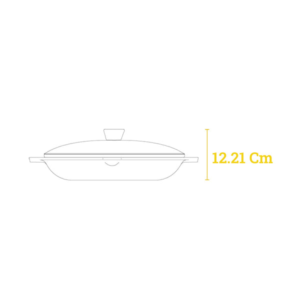 Chef Collection 30.47 Cm Cast Iron Everyday Pan - LC12EP