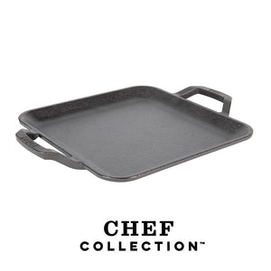 Τετράγωνη Μαντεμένια Μαγειρική Πλάκα Chef Collection 27.94εκ. - Lodge LC11SGR