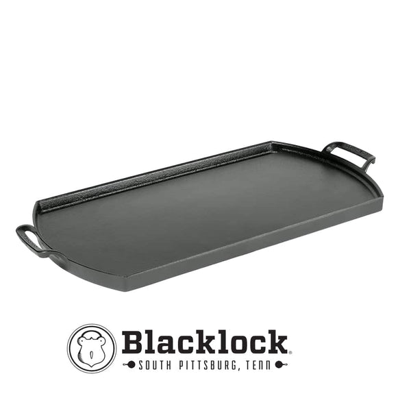 Blacklock 25.4 x 50.8 Cm Triple Seasoned Cast Iron Double Burner Griddle - BL77DG