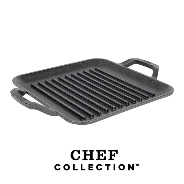 Τετράγωνη Μαντεμένια Γκριλιέρα Chef Collection 27.94 εκ. - Lodge LC11SGP